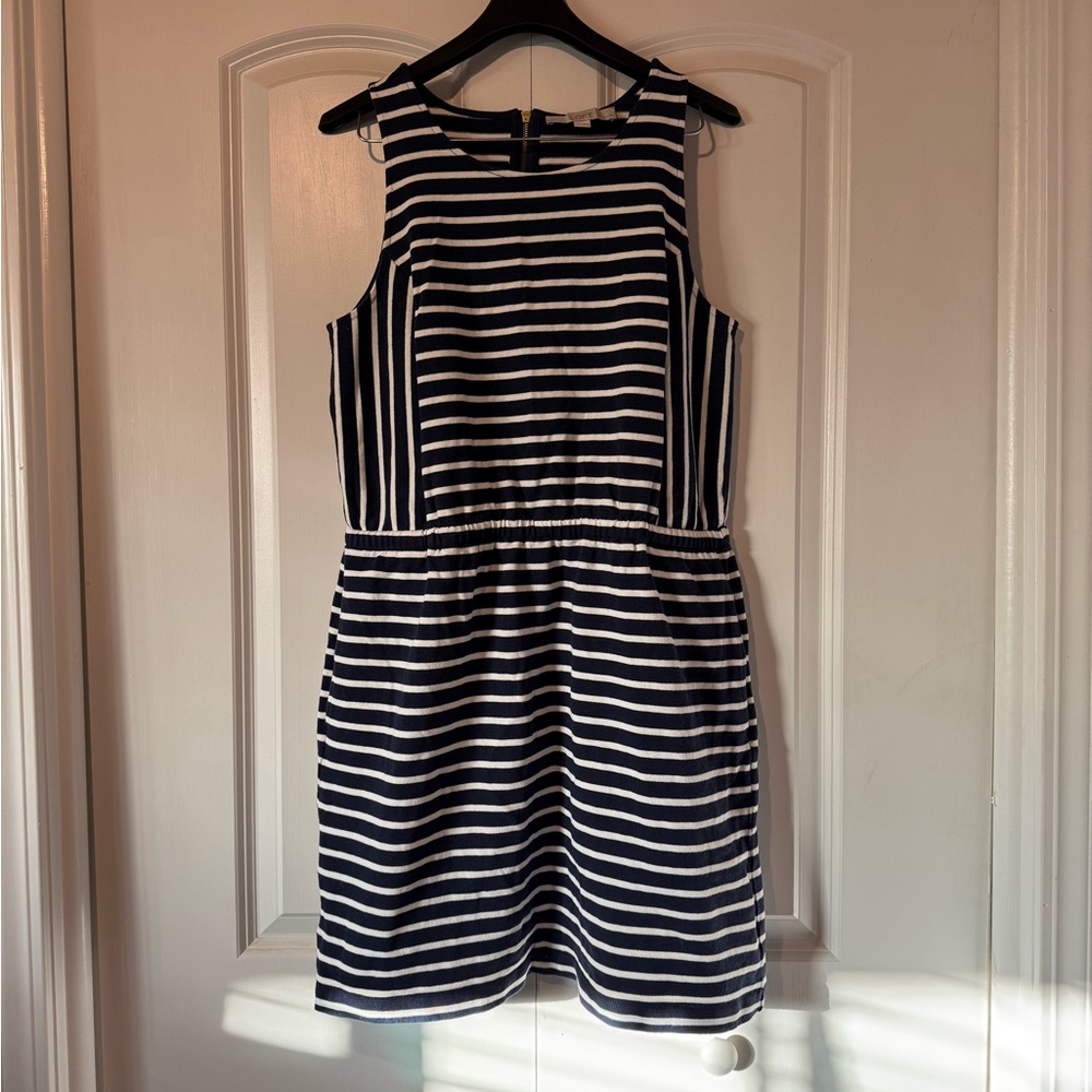 Ann Taylor LOFT dress LP Navy & White